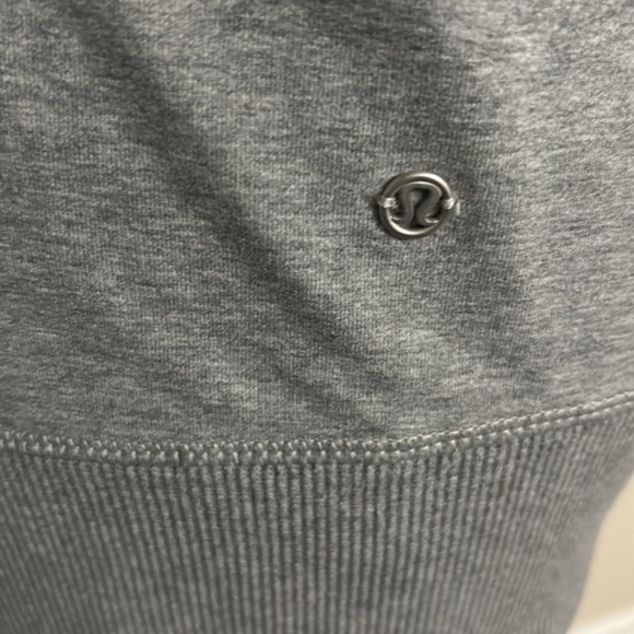 Lululemon After Asana Hoodie Front Zip Mesh Panel Grey/Neon Yellow Women’s US 8 - Picture 8 of 9